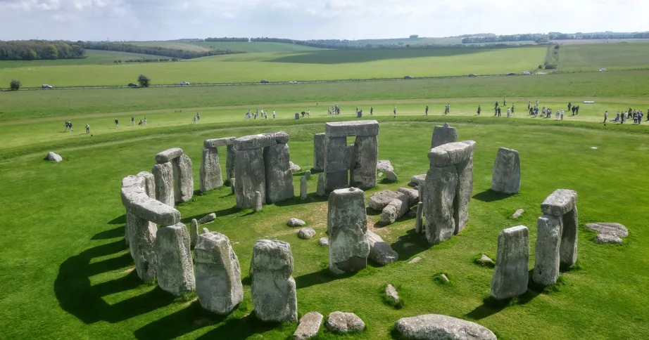 Enigmatic stone circle formation with unexplained geometric properties in European landscape